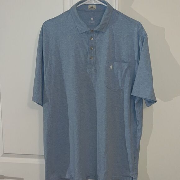 Johnnie O North Carolina UNC Color NC Golf pocket Polo Shirt XL Hanging Out - Picture 2 of 5